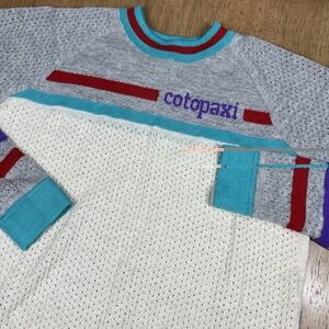 Cotopaxi Libre Sweater Mens Med Womens Large Cream Gray Cashllama Wool Crewneck